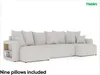 MEBLINI Schlafcouch mit Bettkasten - 312x142x73cm - Creme Produktbild-Vorschau 6