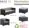 Shaf Gartenmöbel-Set Manhattan - Wetterfeste Gartenlounge Produktbild-Vorschau 5