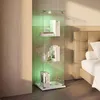 INONEFT Glasvitrine Standvitrine mit LED-Beleuchtung, Türen Produktbild-Vorschau 3