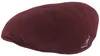 Kangol Flat Cap Schiebermütze 504 aus reiner Wolle in rot