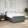 vidaXL Boxspringbett mit Matratze Dunkelgrau 140x190 cm Produktbild-Vorschau 4