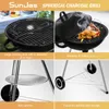 Sunjas Holzkohlegrill Kugelgrill Rundgrill CA-20 Deckel Produktbild-Vorschau 2