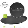 WELLGRO Kellnertablett Schwarz Ø 35 cm – Rutschfestes Produktbild-Vorschau 4