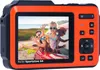 A family is taking a selfie in a car with the ocean in the background. Produktbild-Vorschau