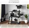 Arbre à chat MARCEL 141 cm - noir Voir les images du produit 5
