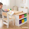 Detský stolík Mamabrum s 2 stoličkami, s výklopnou doskou a Náhľad obrázku produktu 11