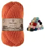 100g Strickgarn Kartopu Melange Wool Strickwolle Häkelgarn dunkelorange Produktbild-Vorschau