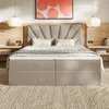 MOTIVENA Aspen Boxspringbett 180x200 Beige Samt (Jasmine Produktbild-Vorschau 2