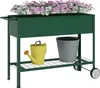 Outsunny Hochbeet mit Rädern und Regal Kräuterbeet Produktbild-Vorschau 1