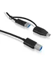 USB Adapter IcyBox USB 3.2 (Gen 1) Type B zu Type A & Type Anteprima dell’immagine prodotto 2
