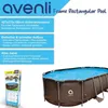 Ovaler Stahl-Super-Rattanpool 427 x 275 x 100 cm Produktbild-Vorschau 9