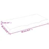 The Living Store Wandregal Hellbraun 80x40x(2-6) cm Produktbild-Vorschau 4
