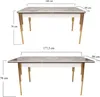 Skye Decor, Damla 1102, Esstisch, Gold, Melamin-Spanplatte, Produktbild-Vorschau 15