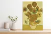 Quadro 60x90 cm  Girasoli, Van Gogh Vintage per il salotto Anteprima dell’immagine prodotto 4