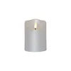 A silver LED candle with a flickering flame. Podgląd zdjęcia produktu