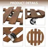 Pflanzenroller Holz Rund 2er Set, Blumentopf Untersetzer Produktbild-Vorschau 3