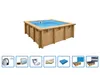 Interline Holz Pool "Java" 2,10 x 2,10 m/  0,78 m Rechteck Produktbild-Vorschau 1