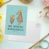 Mr. & Mrs. Panda Postkarte Bären mit Hut - Türkis Pastell - Produktbild-Vorschau 3