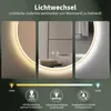 HOKOBadroom Specchio antiappannamento rotondo 60 cm con Anteprima dell’immagine prodotto 4