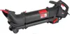 A black electric leaf blower with red accents is shown against a white background. Produktbild-Vorschau