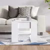 vidaXL Couchtisch Weiß 55,5x55x45 cm Holzwerkstoff Produktbild-Vorschau 5