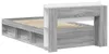 vidaXL Bettgestell mit Stauraum Grau Sonoma 100 x 200 cm Produktbild-Vorschau 5