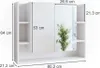 Koupelnová zrcadlová skříňka Vicco Elira Bílá 80.2 x 64 cm, Náhled obrázku produktu 3
