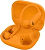An open charging case with two orange wireless earbuds inside. Náhled obrázku produktu