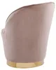 BELIANI Sessel Hellbeige Samtstoff Metall Runder Form Produktbild-Vorschau 7
