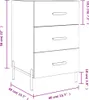 vidaXL Nachttisch Betongrau 40x40x66 cm Holzwerkstoff Produktbild-Vorschau 8