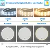 LED Spiegel rund 60cm mit Uhr Warm/Neutral/Kaltweiß dimmbar Produktbild-Vorschau 5