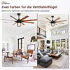 Sofucor Deckenventilator, 165 cm, schwarz, 8 Flügel, Produktbild-Vorschau 6