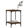 Couchtisch Braun Eichen-Optik 40x40x55 cm Holzwerkstoff Produktbild-Vorschau 3