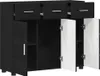 vidaXL Sideboard FLORIN Schwarz 88,5 x 30,5 x 73 cm Produktbild-Vorschau 5