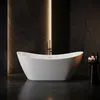 Freistehende Badewanne Rea Ferrano Slim 180 Weiß Produktbild-Vorschau 4