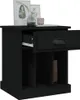 vidaXL Nočný stolík čierny 43x36x50 cm Náhľad obrázku produktu 5