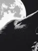 style3 Heulender Wolf bei Vollmond Kinder T-Shirt rudel Produktbild-Vorschau 2