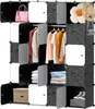 Clanmacy DIY Kleiderschrank Regalsystem Schuhregal 20 Produktbild-Vorschau 8