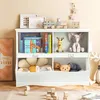 Kinderregal mit 4 offenen Fächern, Spielzeugregal Produktbild-Vorschau 2