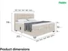 MEBLINI Boxspringbett Elektrisch Verstellbar - Gepolstert Produktbild-Vorschau 6