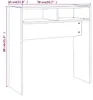vidaXL Konsolentisch Räuchereiche 78x30x80 cm Holzwerkstoff Produktbild-Vorschau 7