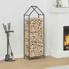 vidaXL Porta legna antracite 40x25x120 cm Acciaio laminato Anteprima dell’immagine prodotto 2