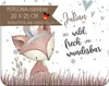 Kinder Frühstücksbrettchen  Fuchs Leon   mit Name Produktbild-Vorschau 1