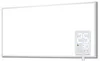 A white infrared heater panel with a digital display showing temperature settings. Produktbild-Vorschau