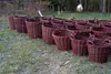 Tmavý proutěný koš na sklizeň ovoce, zeleniny, brambor, Náhled obrázku produktu 2