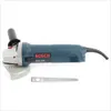 A Bosch angle grinder and a metal accessory are displayed against a white background. Produktbild-Vorschau