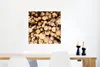 MuchoWow® Poster Ein Haufen gefällter Baumstämme 50x50 cm - Produktbild-Vorschau 5