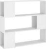 Knihovna Room Divider White 100x24x94 cm Náhled obrázku produktu 2