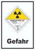 Schild radioaktive Stoffe Radioactive Gefahr III-GELB Produktbild-Vorschau 1