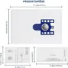 A collage of images showing vacuum cleaner bags and their dimensions, along with some text and diagrams. Podgląd zdjęcia produktu
